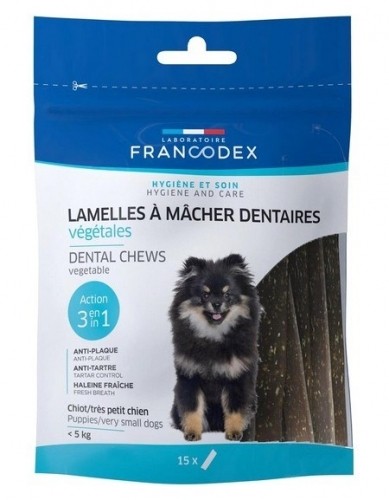 FRANCODEX Dental Mini - tartar removal strips for dogs - 15 pcs. image 1