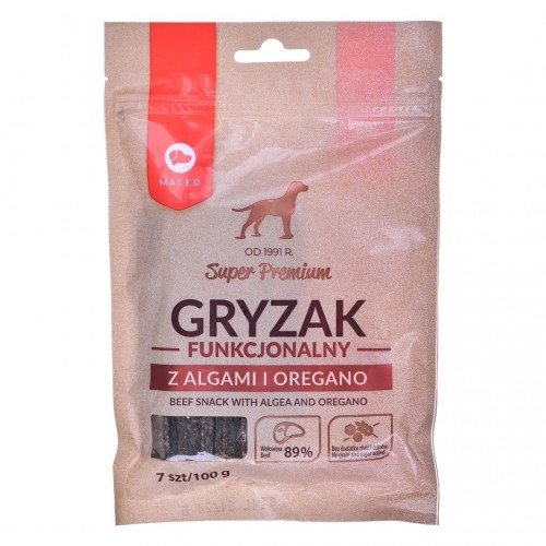 MACED Beef snack with algea and oregano - dog chew - 100g image 1