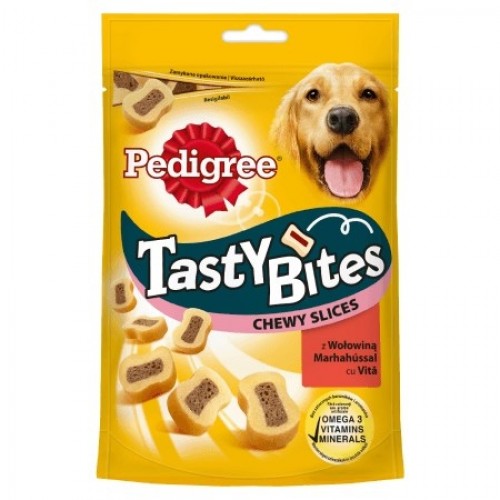 Pedigree Tasty Bites Chewy Slices 155 g Adult Beef image 1