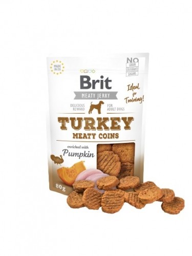 BRIT Turkey Meaty Coins - dog treat - 80 g image 1