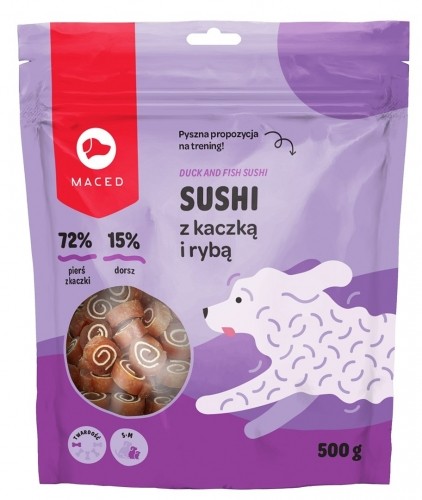 MACED Duck and fish sushi - Dog treat - 500g image 1