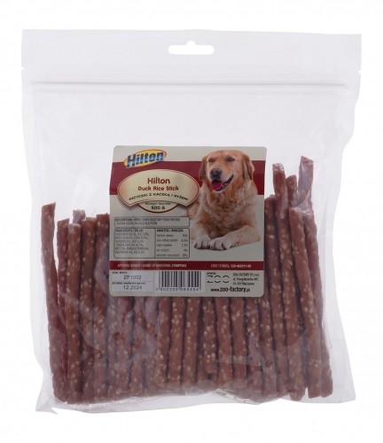 HILTON Duck rice stick - dog chew - 500g image 1