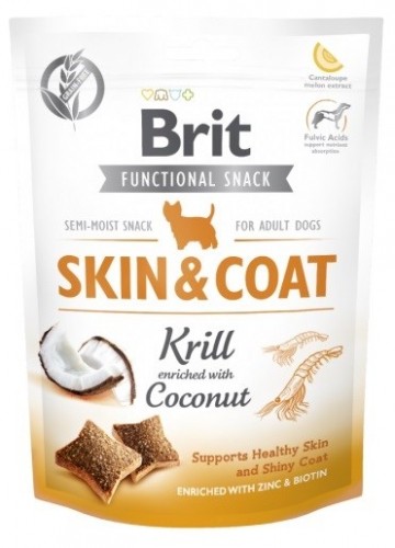 BRIT Functional Snack Skin&Coat Krill  - Dog treat - 150g image 1