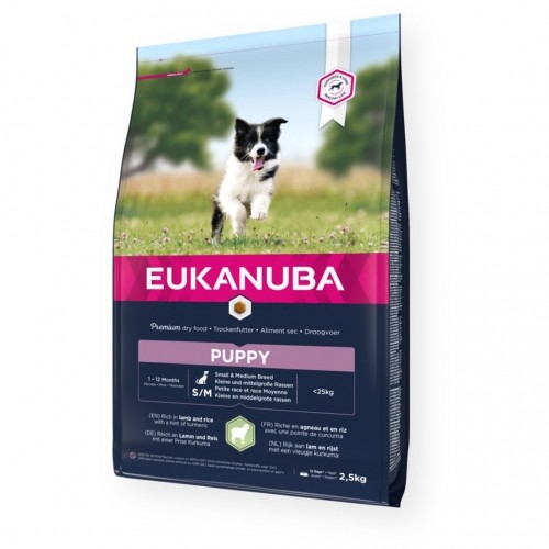 EUKANUBA Puppy Small and medium Lamb with rice - dry dog food - 2,5 kg image 1