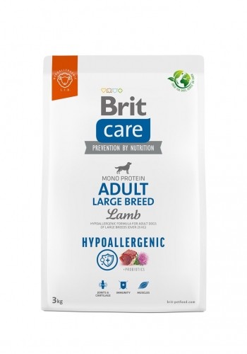 BRIT Care Hypoallergenic Adult Large Breed Lamb - dry dog food - 3 kg image 1