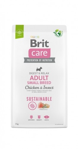 BRIT Care Dog Sustainable Adult Small Breed Chicken & Insect  - dry dog food - 7 kg image 1