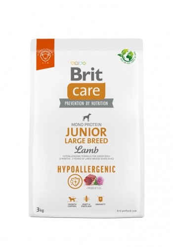 BRIT Care Hypoallergenic Junior Large Breed Lamb - dry dog food - 3 kg image 1
