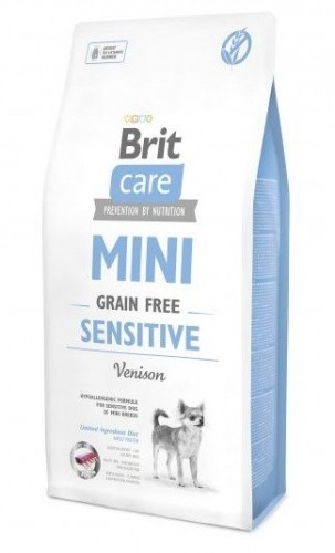 BRIT Care Mini Sensitive Venison - dry dog food - 7 kg image 1