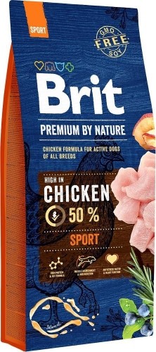 BRIT Premium by Nature Sport Chicken - dry dog food - 15 kg image 1