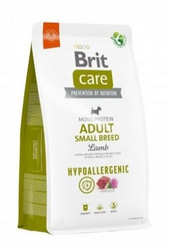 BRIT Care Hypoallergenic Adult Small Breed Lamb&Rice - dry dog food - 3 kg image 1