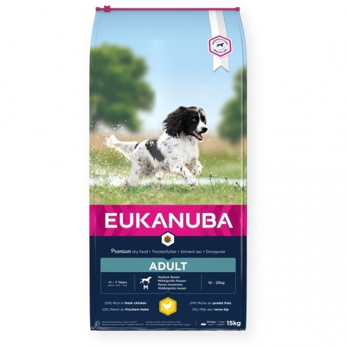 Eukanuba Adult Medium Breeds Chicken 15 kg image 1