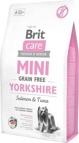 BRIT Care Mini Yorkshire Grain Free Salmon with tuna - dry dog food - 2 kg image 1