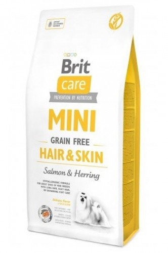 BRIT Care Mini Hair&Skin Salmon&Herring - dry dog food - 7 kg image 1