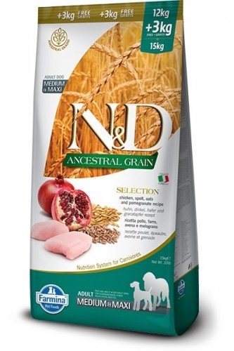 Farmina Pet Food N&D Ancestral Grain Canine 15 kg Adult Chicken image 1