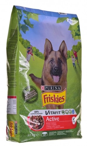 Purina Nestle PURINA Friskies Active - dry dog food - 10 kg image 1