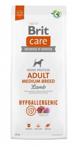 BRIT Care Hypoallergenic Adult Medium Breed Lamb - dry dog food - 12 kg image 1