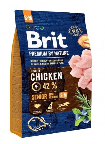 BRIT Premium by Nature Senior Small, Medium - dry dog food - 3 kg image 1