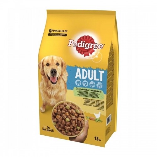 PEDIGREE Chicken with vegetables - dry dog food - 15 kg image 1