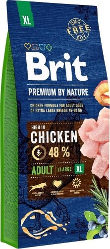 BRIT Premium by Nature Adult XL Chicken - dry dog food - 15 kg image 1
