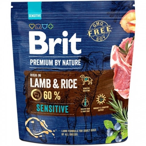 BRIT Premium by Nature Sensitive Lamb&Rice - dry dog food - 1 kg image 1