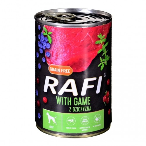 Dolina Noteci Rafi with venison, cranberries and blueberries - wet dog food - 400g image 1