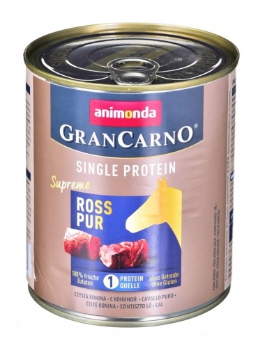ANIMONDA GranCarno Single Protein flavor: horse meat - 800g can image 1