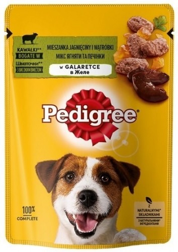 PEDIGREE Adult mix of lamb and liver - wet dog food - 100 g image 1