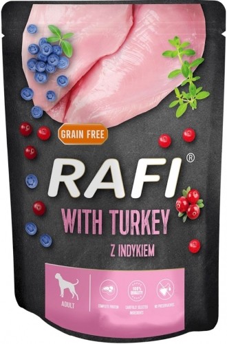 DOLINA NOTECI RAFI - Wet dog food - turkey, blueberry, cranberry 300 g image 1
