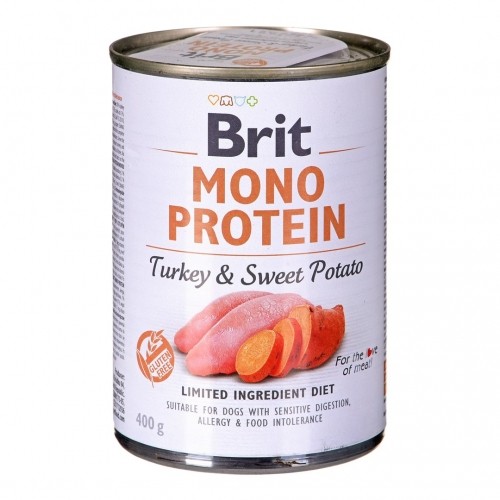BRIT Mono Protein Turkey with sweet potato - Wet dog food - 400 g image 1