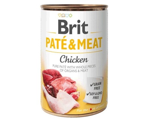 BRIT Paté & Meat with Chicken - wet dog food - 400g image 1