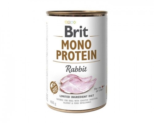 BRIT Mono Protein Rabbit - wet dog food - 400 g image 1