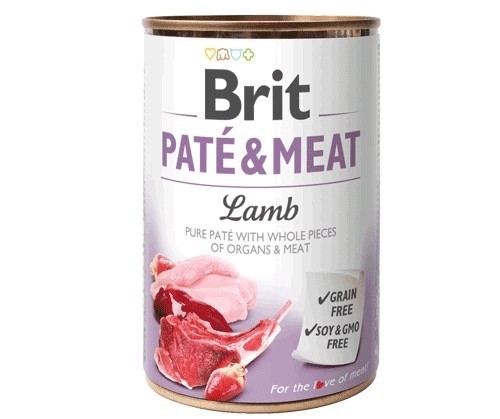 BRIT Paté & Meat with lamb - wet dog food - 400g image 1