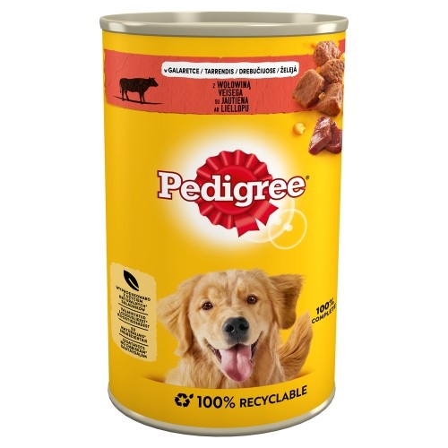 Pedigree 5900951015854 dogs moist food Beef Adult 1.2 kg image 1