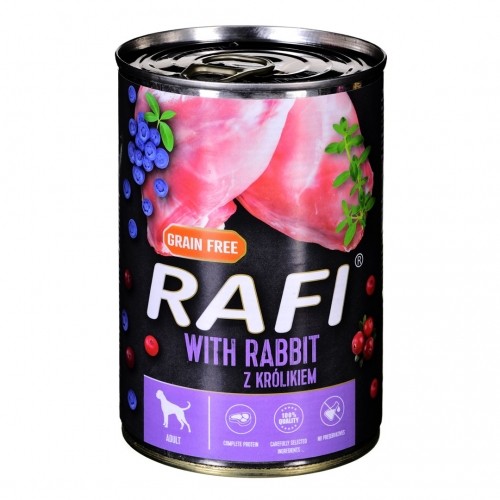Dolina Noteci RAFI rabbit, blueberry, cranberry - Wet dog food 400 g image 1