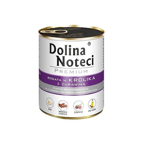 DOLINA NOTECI Premium Rich in rabbit with cranberries - Wet dog food - 800 g image 1