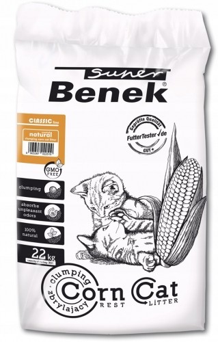 SUPER BENEK Corn Classic Corn cat litter Natural, Clumping 35 l image 1
