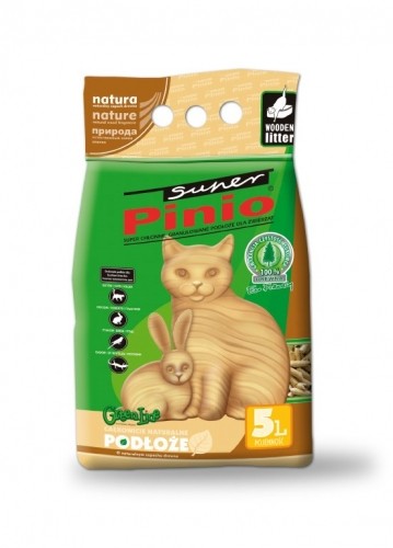 Certech Cat Litter Super Pinio Natural 5 l - Wooden Cat Litter image 1