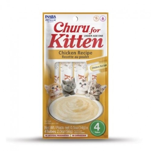 INABA Churu Kitten Chicken - cat treat - 4x14 g image 1