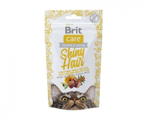 Brit Care Cat Snack SHINY Hair - cat treat - 50 g image 1