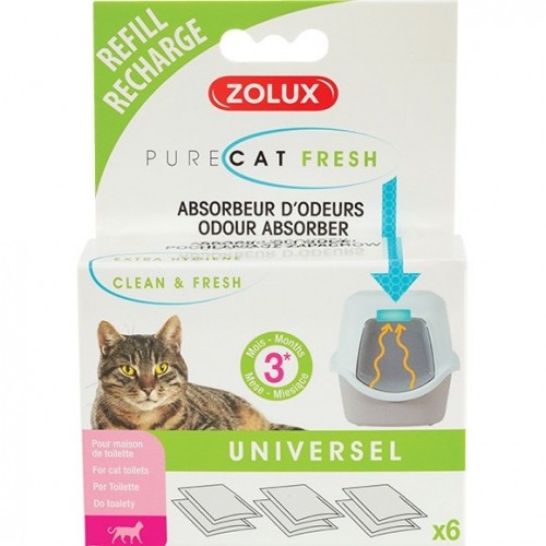 ZOLUX Purecat Fresh Odor absorber cartridges image 1