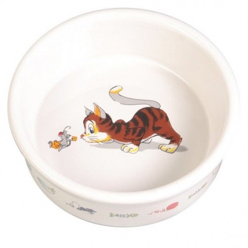TRIXIE Porcelain Cat Bowl 0.2 l/11 cm image 1