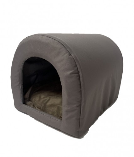 GO GIFT Dog and cat cave bed - taupe - 40 x 33 x 29 cm image 1