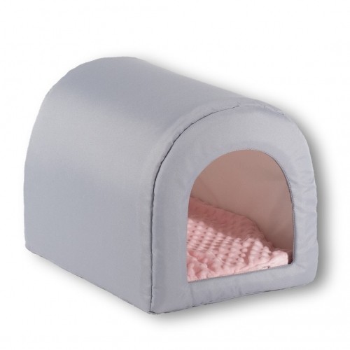 GO GIFT Dog and cat cave bed - light grey - 40 x 33 x 29 cm image 1