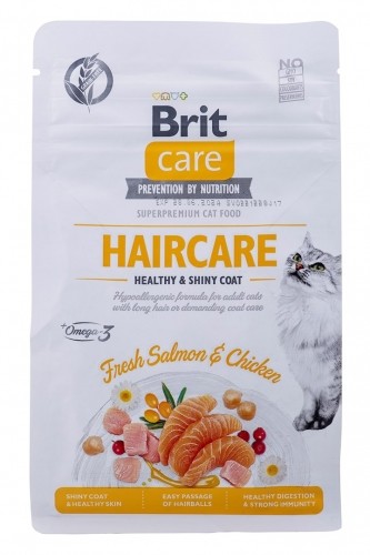 BRIT Care Grain Free Haircare Healthy & Shiny Coat - dry cat food - 400 g image 1