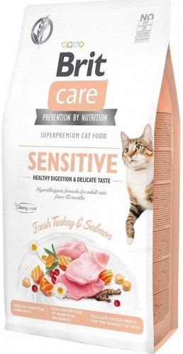 BRIT Care Grain-Free Sensitive Turkey&Salmon - dry cat food - 7 kg image 1