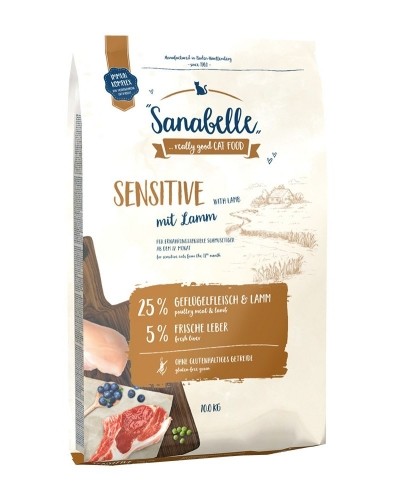BOSCH Sanabelle Sensitive Lamb - dry cat food - 10 kg image 1