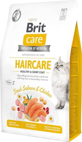 BRIT Care Cat Grain-Free Haircare - dry cat food - 2 kg image 1