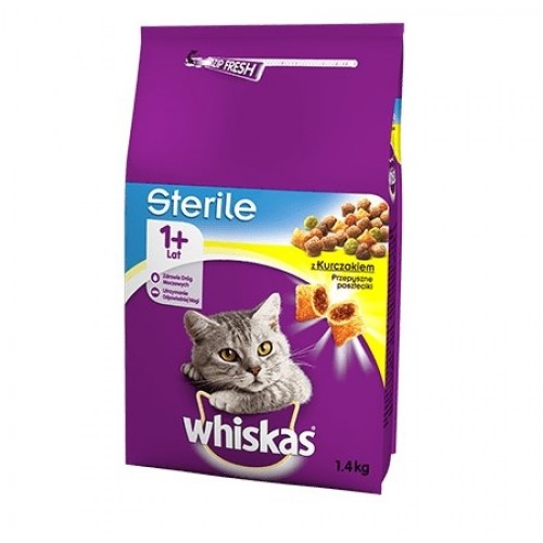 ‎Whiskas 5900951259180 cats dry food 1.4 kg Adult Chicken image 1