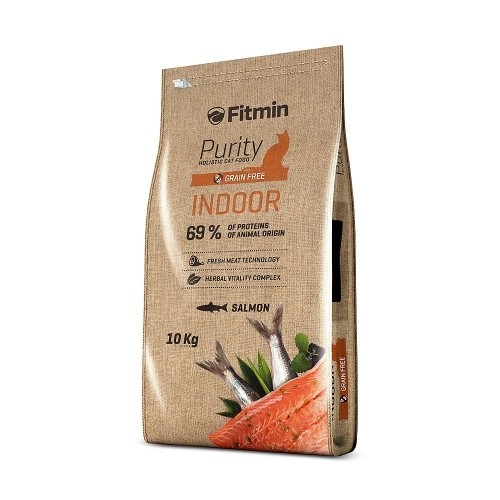 FITMIN Purity Indoor - dry cat food - 10 kg image 1