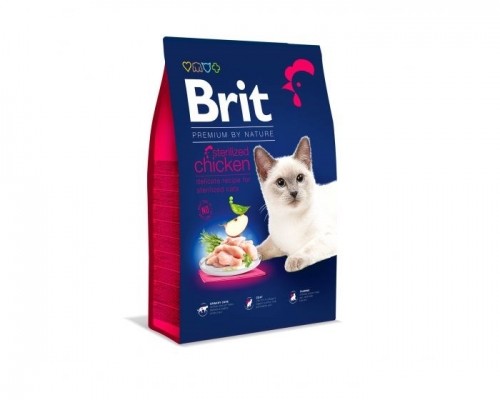 BRIT PREMIUM BY NATURE STERILIZED Dry cat food Chicken 1,5 kg image 1